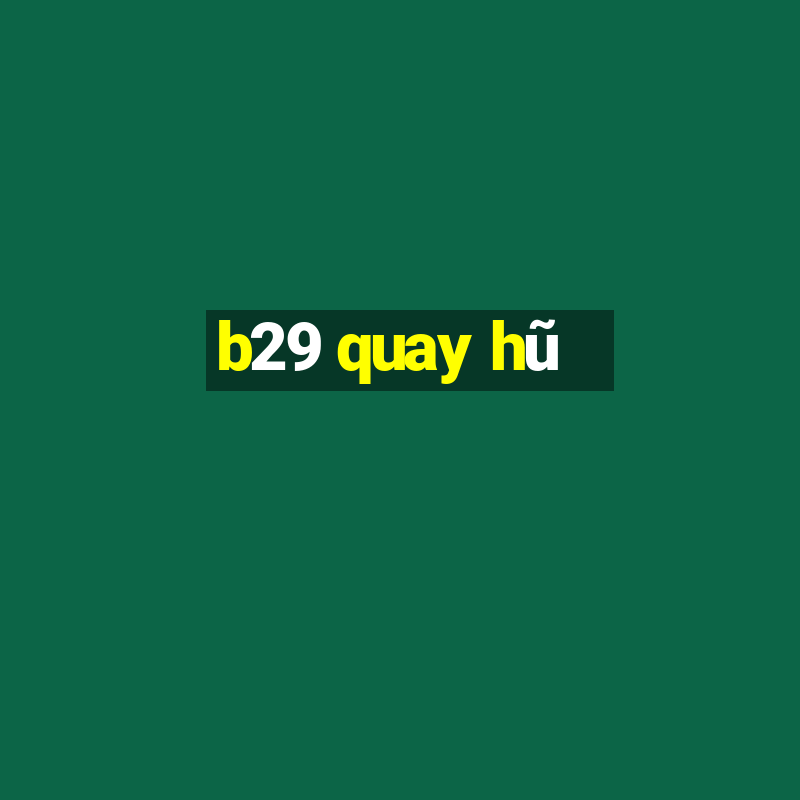 b29 quay hũ