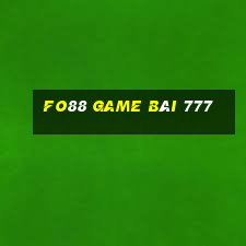 Fo88 Game Bài 777