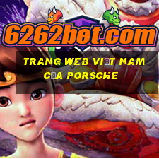 Trang web Việt nam của Porsche