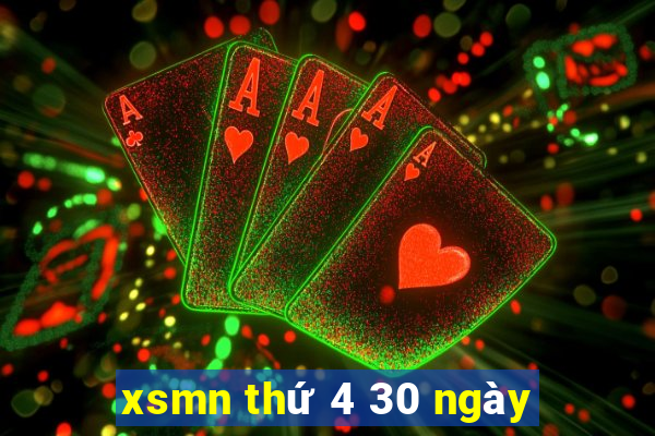 xsmn thứ 4 30 ngày